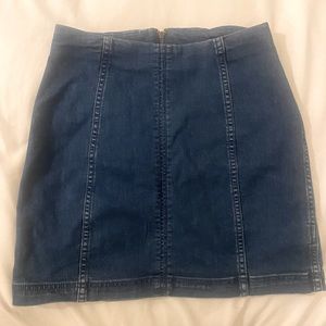Cute boho denim free people skirt